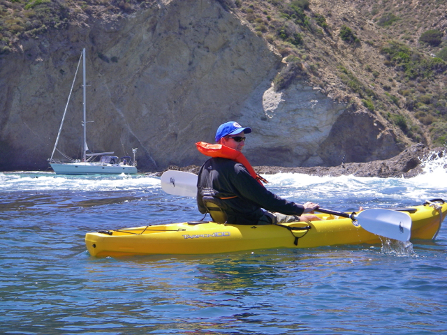 Sailing to Santa Cruz island Gunkholing and kayaking - great ways to explore our islands