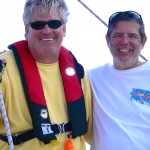 Dean and his sailing buddy Richard on 3-day  ASA 104 cruise